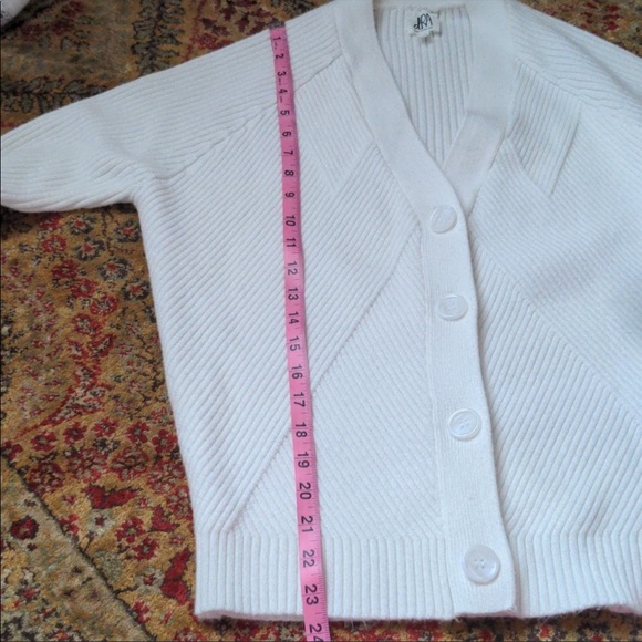 Anthropologie DRa Keiko Oversized Cardigan in cream - Picture 7 of 9